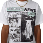 BRAINWASH TEE front print detail