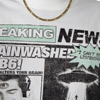 BRAINWASH TEE print close-up