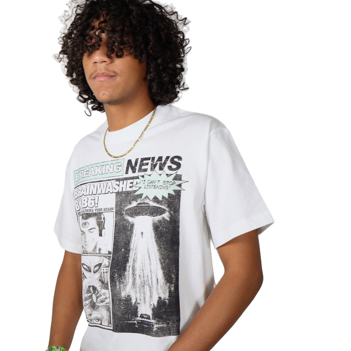 BRAINWASH TEE three-quarter fit